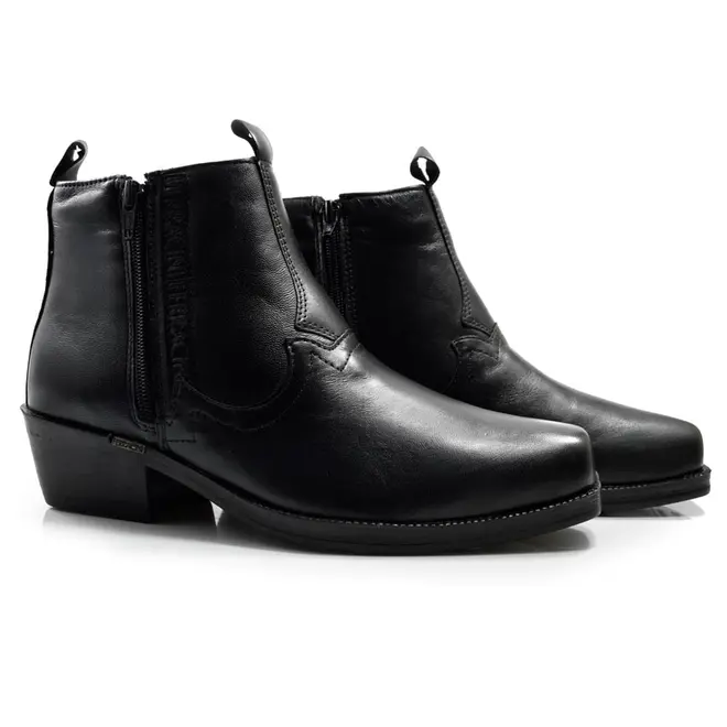 Bota Masculina Ferracini de Couro New Country Preto 8907