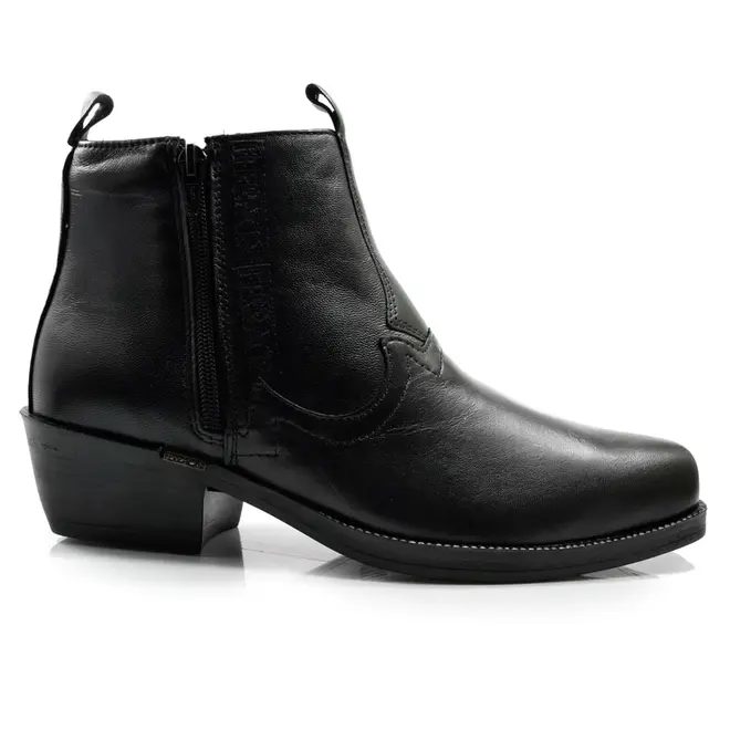 Bota Masculina Ferracini de Couro New Country Preto 8907