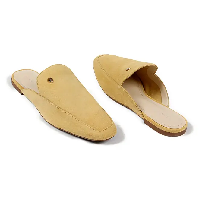 Tamanco Mule Itapuã Couro Amarelo Feminino