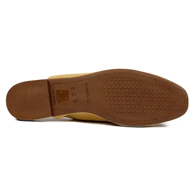 Tamanco Mule Itapuã Couro Amarelo Feminino