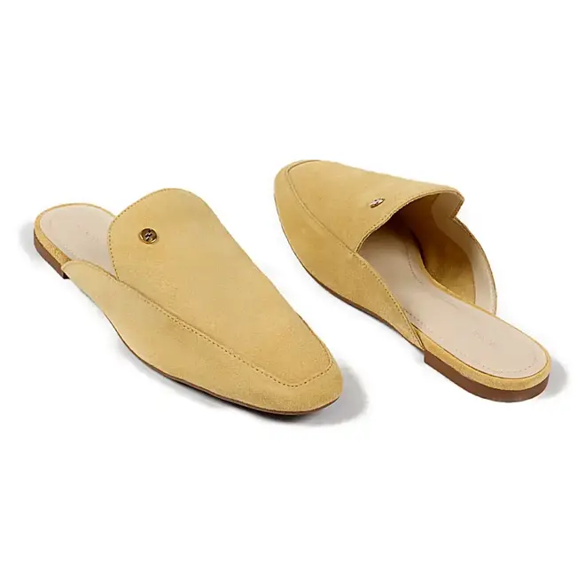 Tamanco Mule Itapuã Couro Amarelo Feminino
