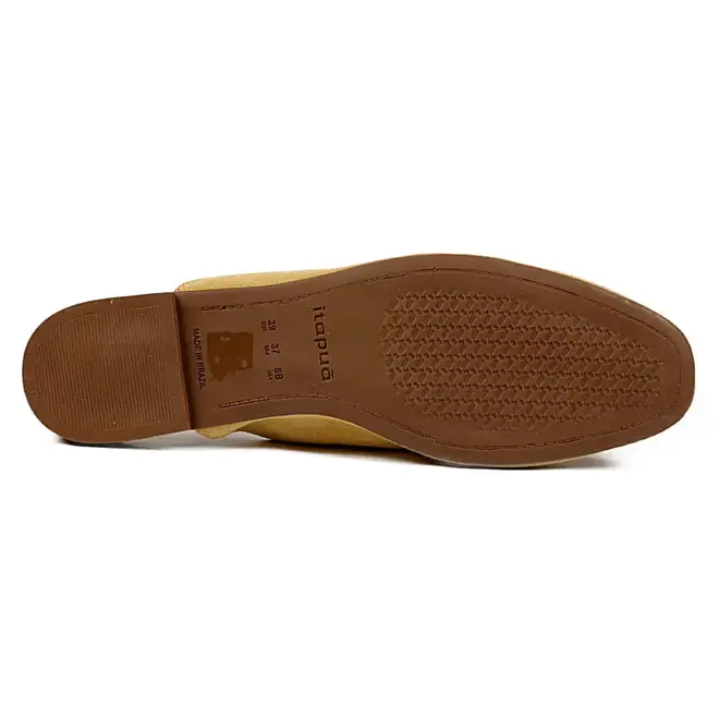 Tamanco Mule Itapuã Couro Amarelo Feminino