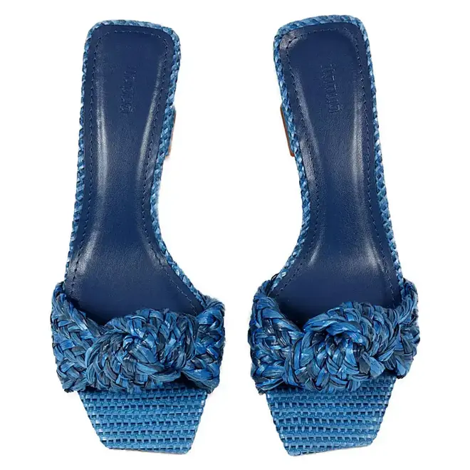 Tamanco Itapuã Detalhe em Nó Azul Feminino