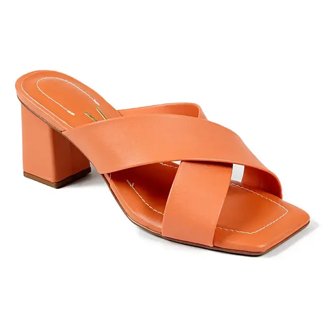 Tamanco Vizzano Tira Cruzada Coral Feminino