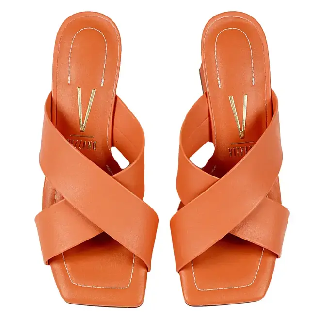 Tamanco Vizzano Tira Cruzada Coral Feminino
