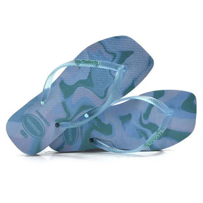 Chinelo Feminino Havaianas Slim Square Jelly Azul 4150245