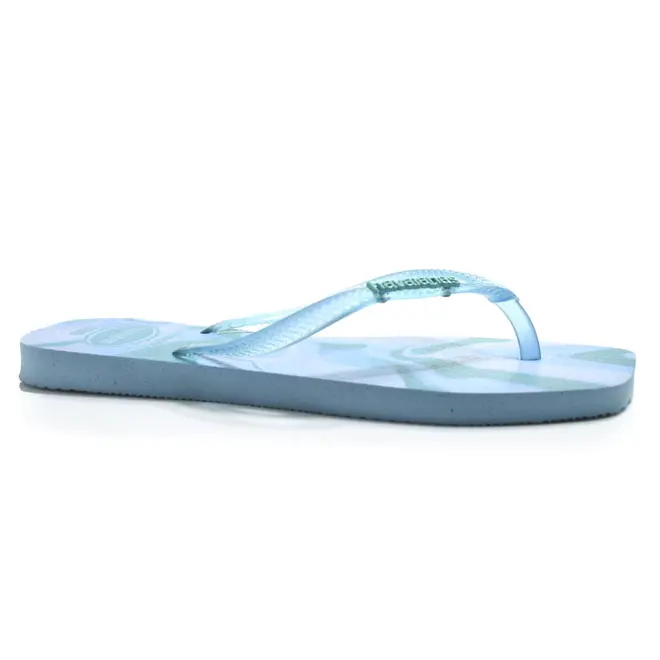 Chinelo Feminino Havaianas Slim Square Jelly Azul 4150245