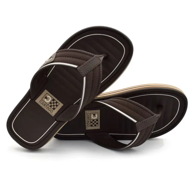 Chinelo de Menino Cartago Paris III do 29 ao 36 Marrom 12694