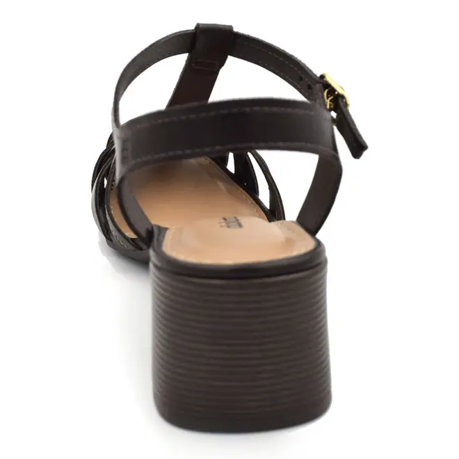 Sandália Fisherman com Salto Bloco Feminina Dakota Marrom D2364