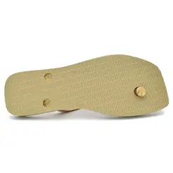 Chinelo Feminino Havaianas Slim Square Palet Glow Bege 4150474