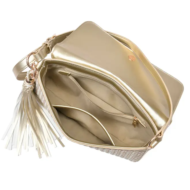 Shoulder Bag Feminina Via Marte Dourado B1-408-01