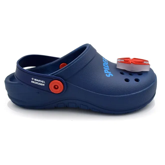Babuche de Menino com LED Grendene Marvel Light Up Azul 23541