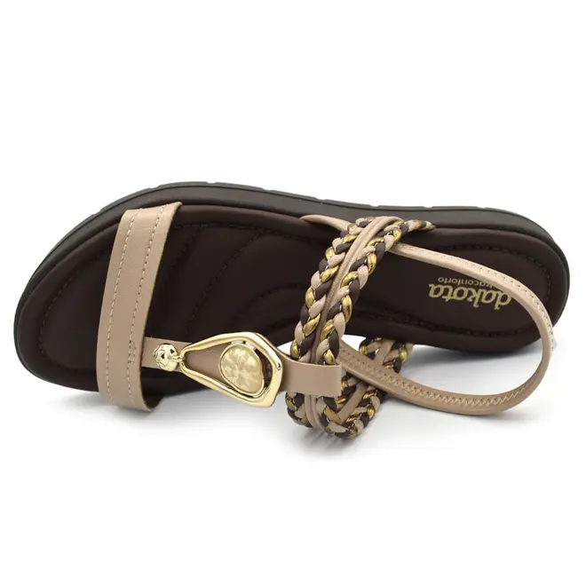 Papete Feminina Dakota Marrom DB257