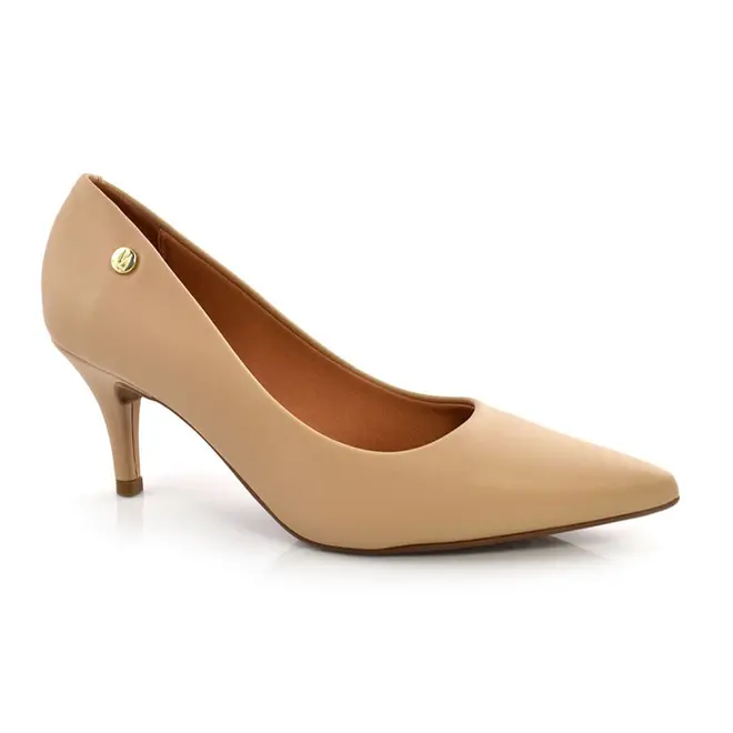 Scarpin de Salto Médio Vizzano Creme 1185702-7286