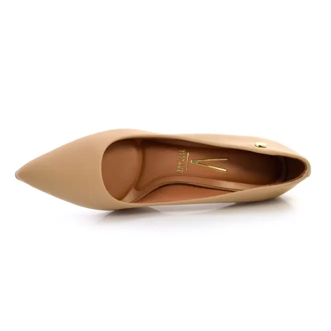 Scarpin de Salto Médio Vizzano Creme 1185702-7286