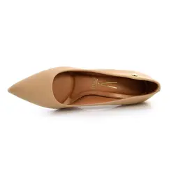 Scarpin de Salto Médio Vizzano Creme 1185702-7286