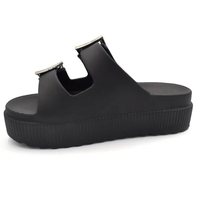 Tamanco Plataforma Feminino Zaxy Partner Air High Preto 19458