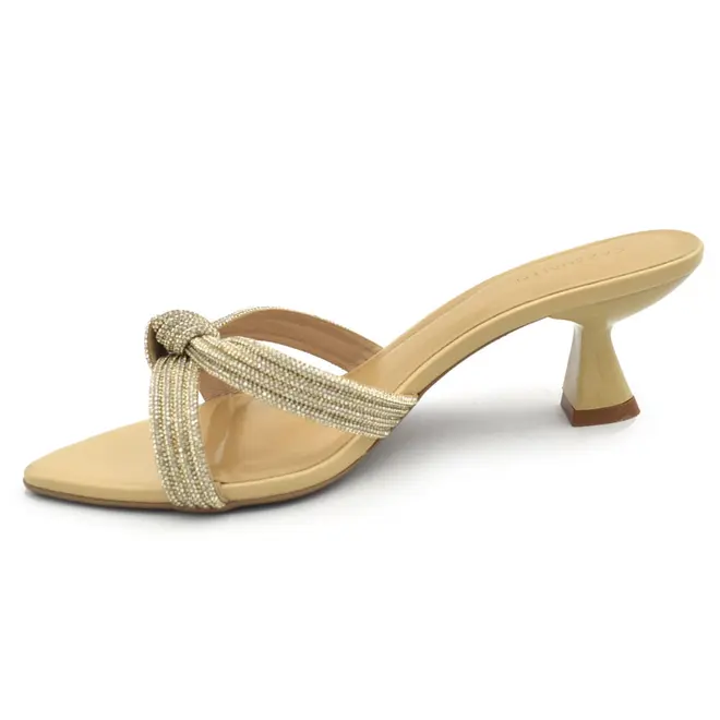 Tamanco de Salto Feminino Cazzualen Bege 5321.12727