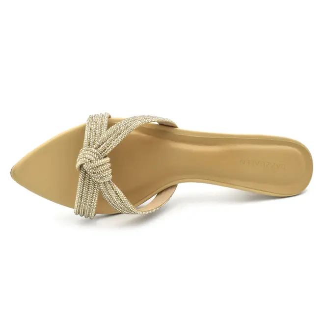 Tamanco de Salto Feminino Cazzualen Bege 5321.12727