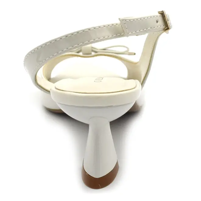 Sandália de Salto Feminina Cazzualen Off White 5321.12994