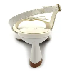 Sandália de Salto Feminina Cazzualen Off White 5321.12994