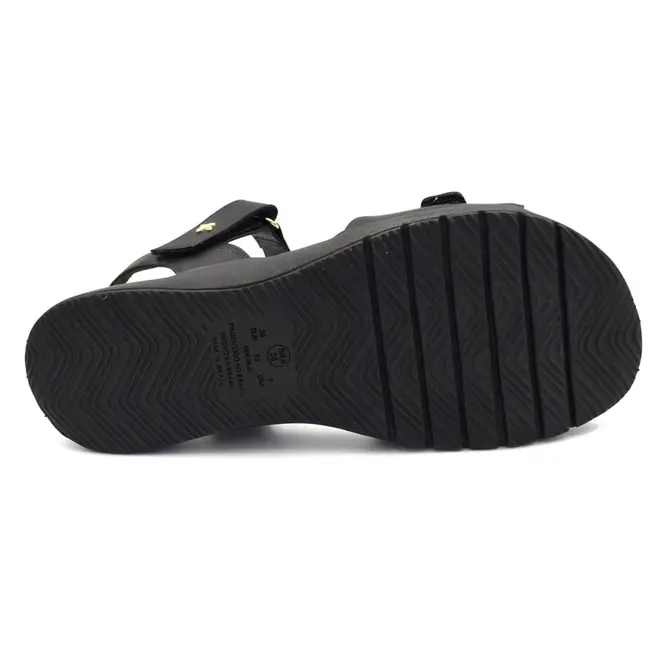 Papete Feminina Softli Preto 10071.10666