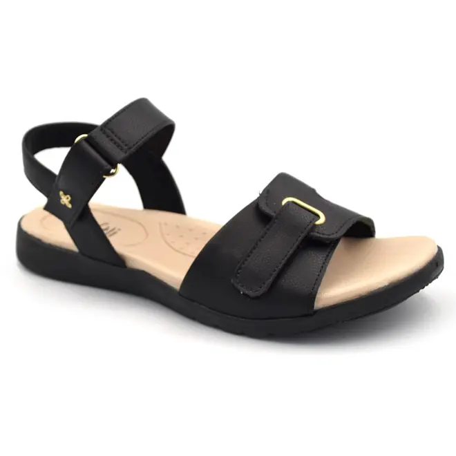 Papete Feminina Softli Preto 10071.10666