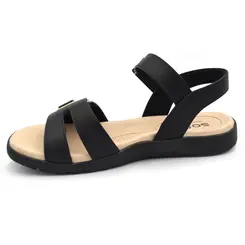Papete Feminina Softli Preto 10071.10666