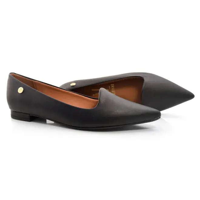 Sapatilha de Bico Fino Feminina Vizzano Preto 1206261-7286