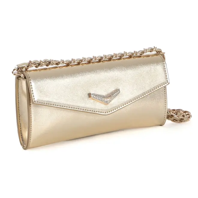 Bolsa Crossbody Feminina Via Marte Dourado B1-420-01