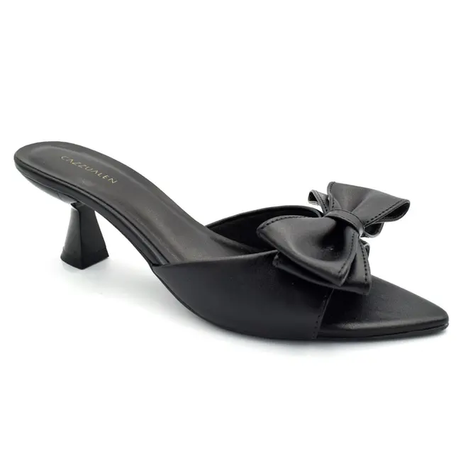 Tamanco de Salto Feminino Cazzualen Preto 5321.11567