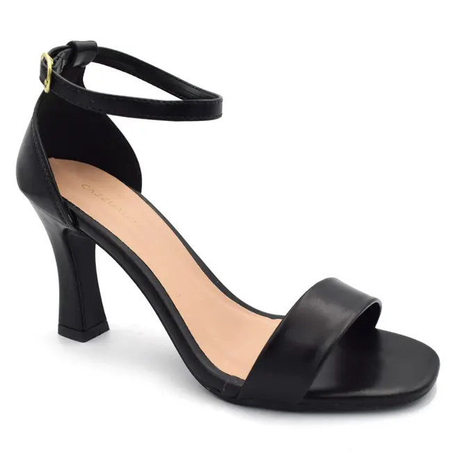 Sandália de Salto Feminina Cazzualen Preto 339.7778