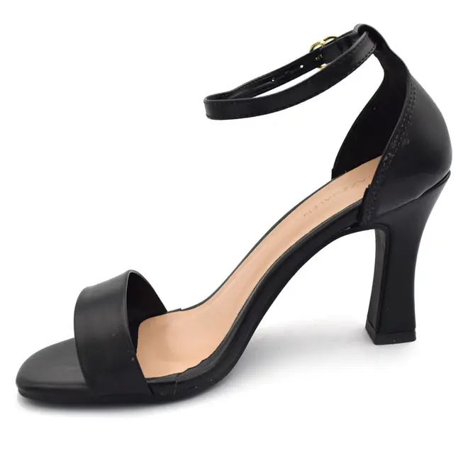 Sandália de Salto Feminina Cazzualen Preto 339.7778