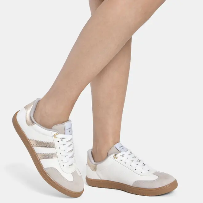 Tênis Casual Feminino Via Marte Creme 129-015-06