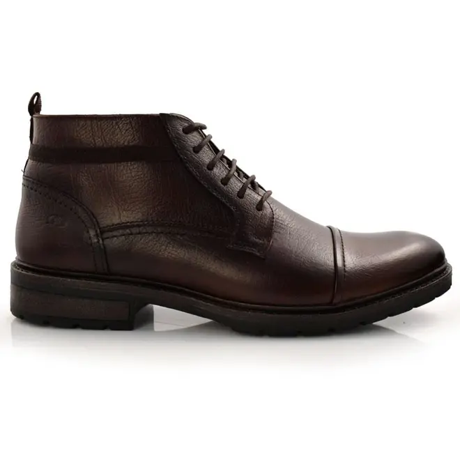 Bota em Couro Masculina Democrata Astro,  Marrom 301102