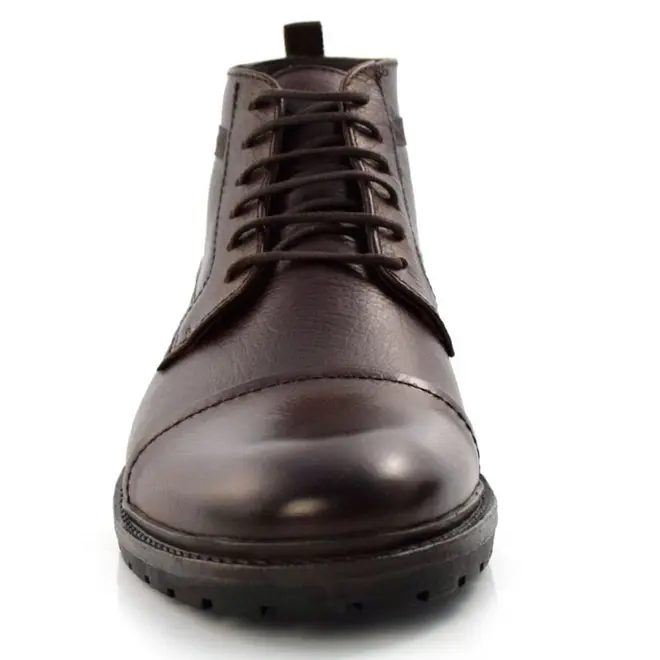 Bota em Couro Masculina Democrata Astro,  Marrom 301102