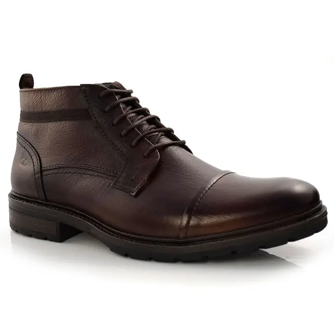 Bota em Couro Masculina Democrata Astro,  Marrom 301102