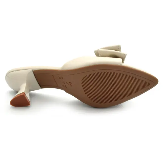 Tamanco de Salto Feminino Cazzualen Off White 5321.11567