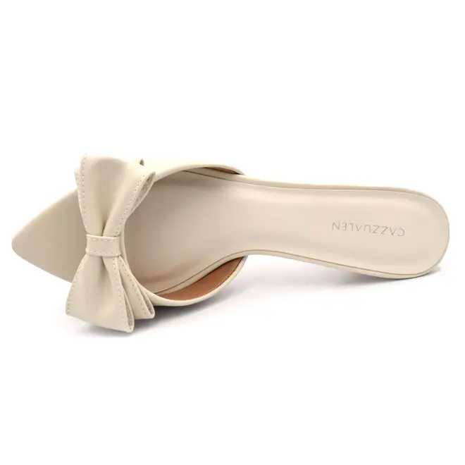 Tamanco de Salto Feminino Cazzualen Off White 5321.11567