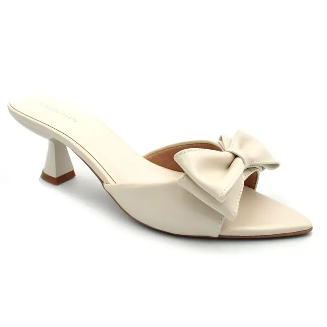 Tamanco de Salto Feminino Cazzualen Off White 5321.11567