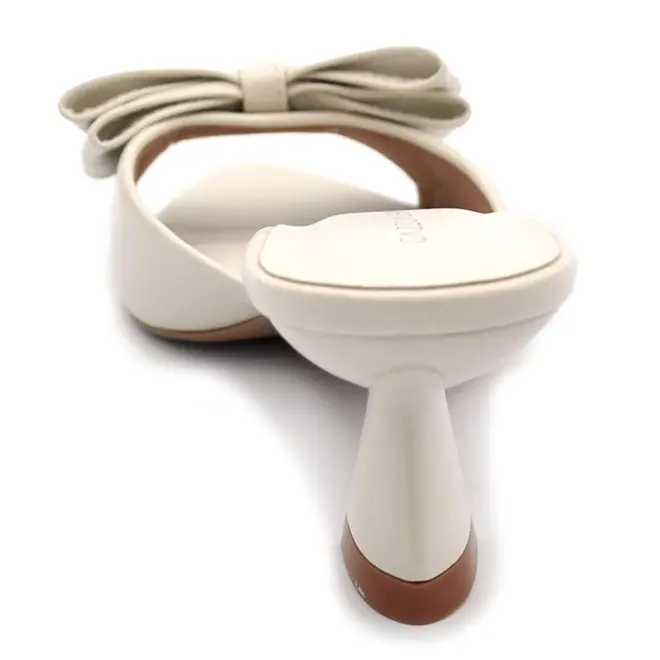 Tamanco de Salto Feminino Cazzualen Off White 5321.11567