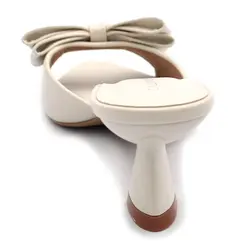 Tamanco de Salto Feminino Cazzualen Off White 5321.11567
