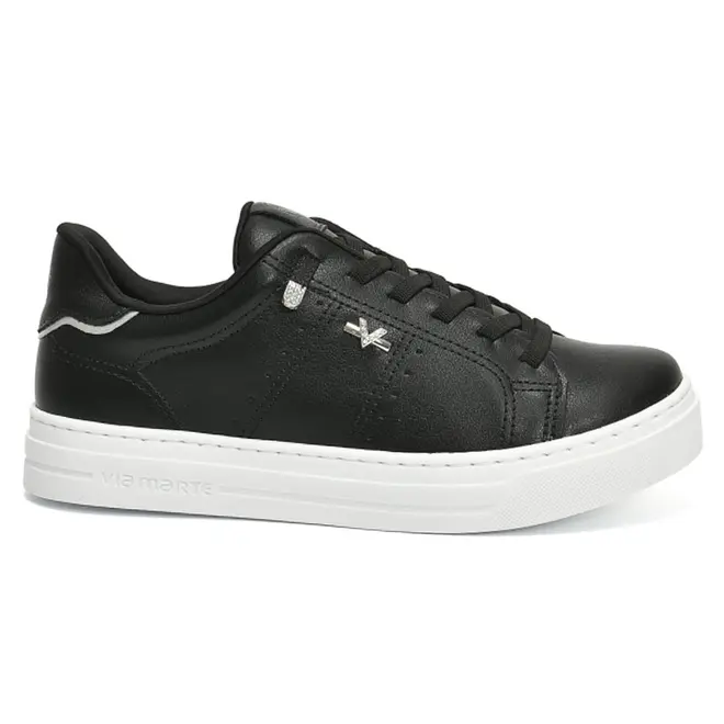Tênis Casual Feminino Via Marte Preto 281-012-09