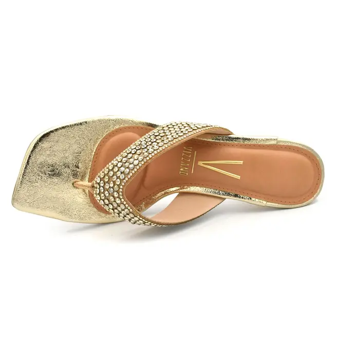 Tamanco de Salto Feminino Vizzano Dourado 6536.221.31905
