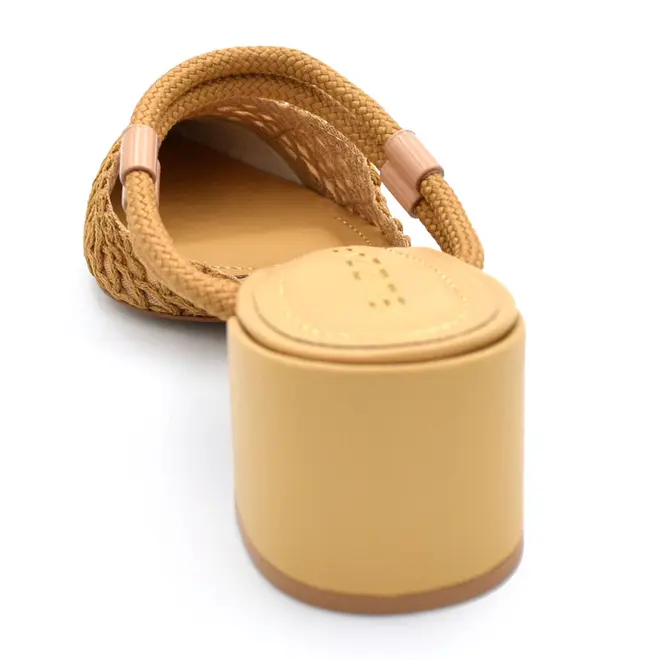 Mule de Salto Bloco Feminino Suzzara Bege 374061