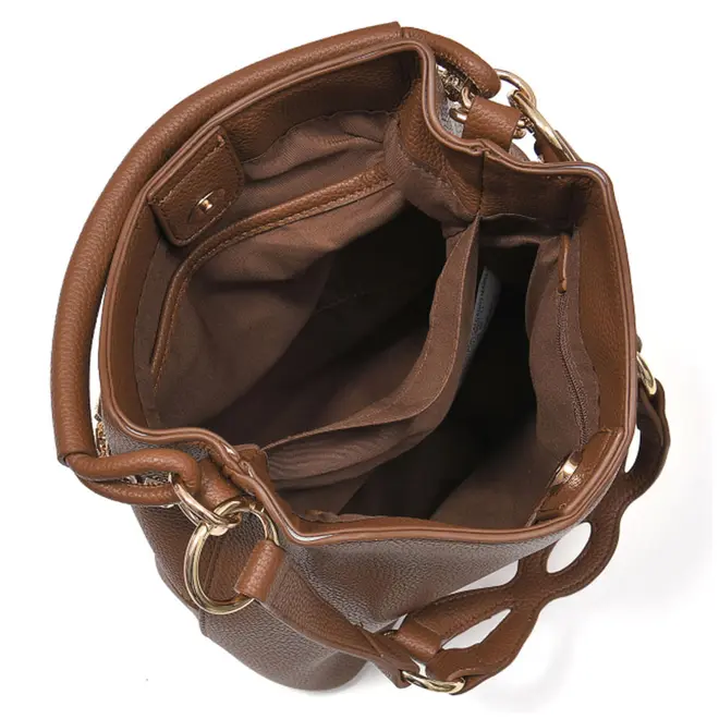Bolsa de Ombro Feminina Via Marte Marrom B1-419-01