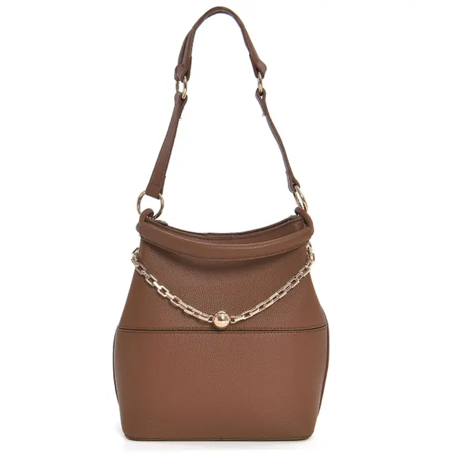 Bolsa de Ombro Feminina Via Marte Marrom B1-419-01