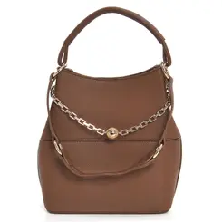 Bolsa de Ombro Feminina Via Marte Marrom B1-419-01