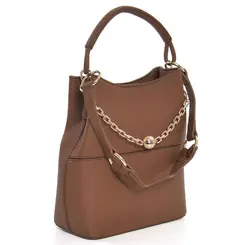 Bolsa de Ombro Feminina Via Marte Marrom B1-419-01