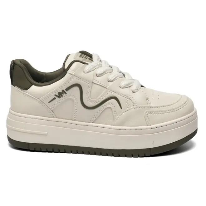 Tênis Casual Feminino Via Marte Creme 306-002-18